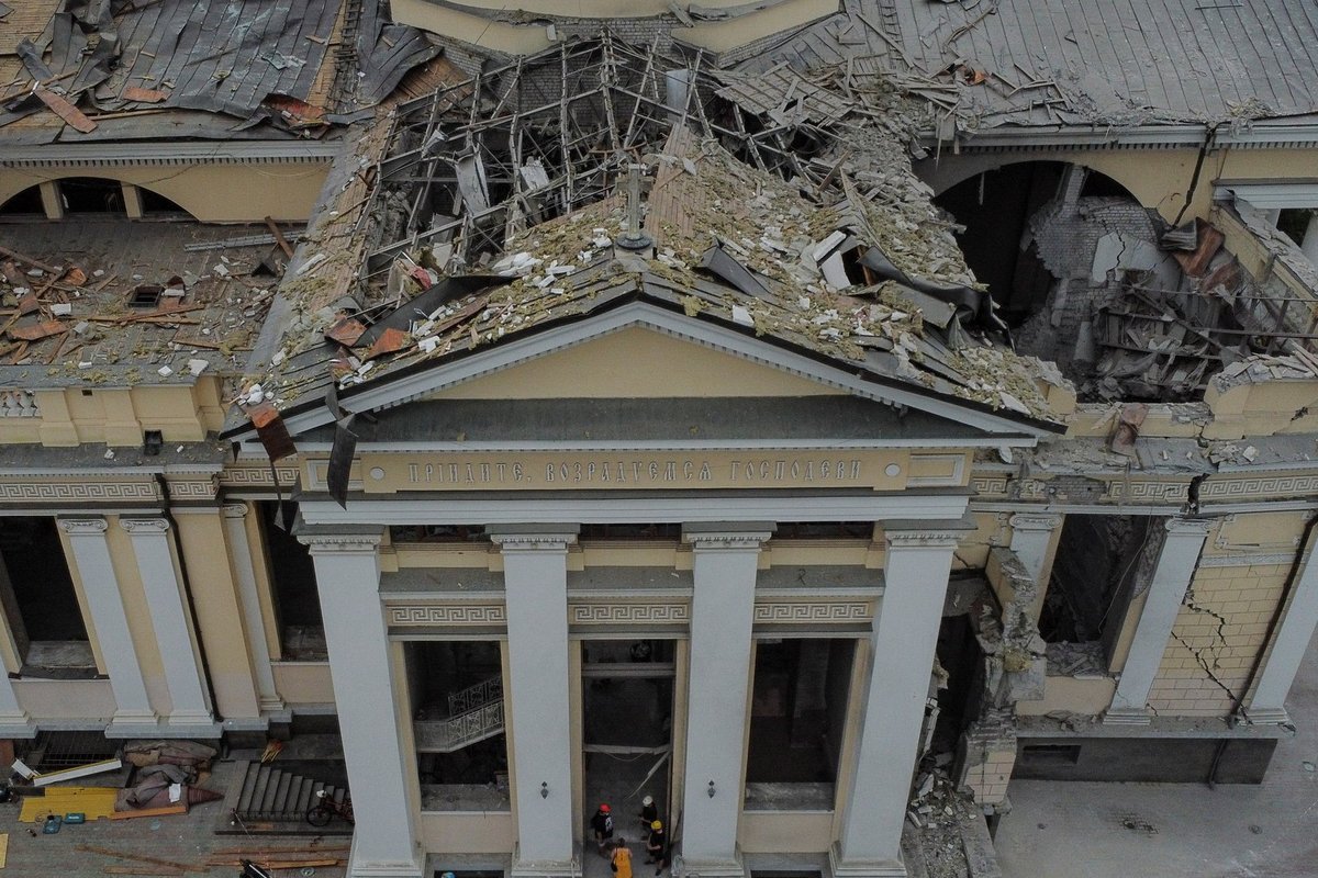 I migliori architetti italiani contribuiranno alla ricostruzione della cattedrale di Odessa bombardata dai russi