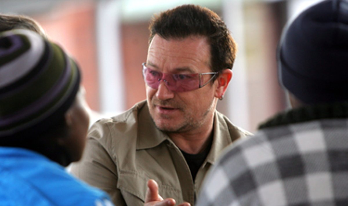 Airių superžvaigždė Bono