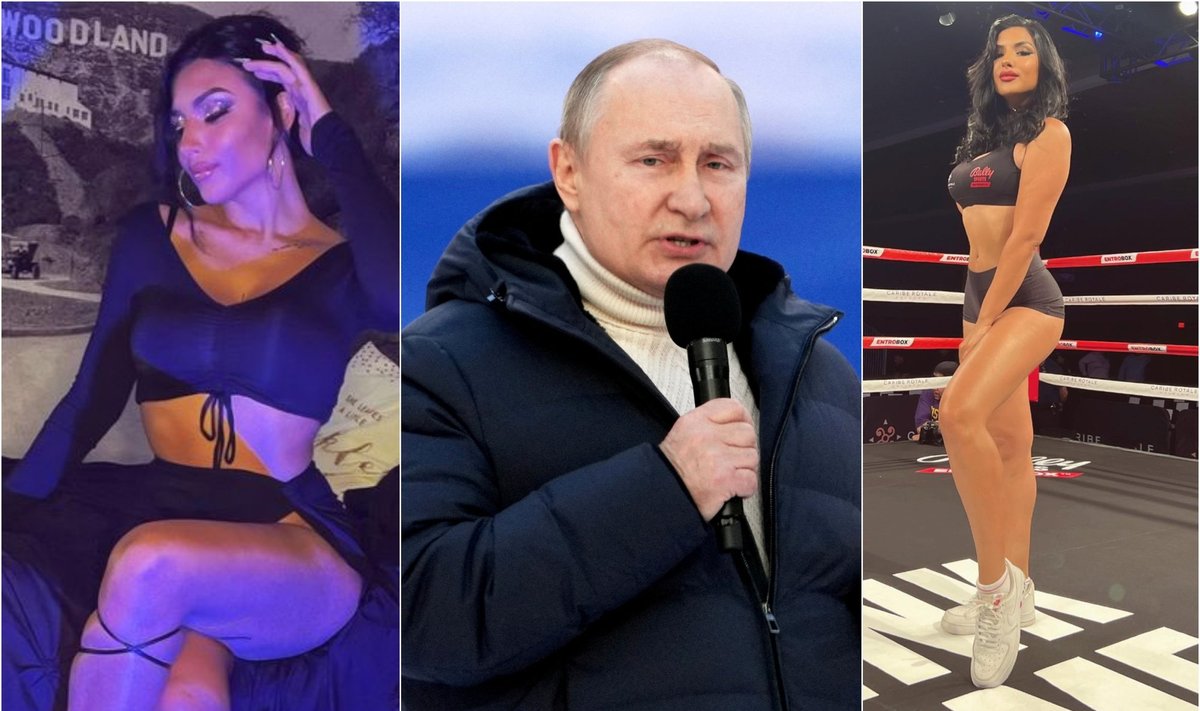 Jiselle Arianne, Vladimiras Putinas / Foto: Instagram, Scanpix