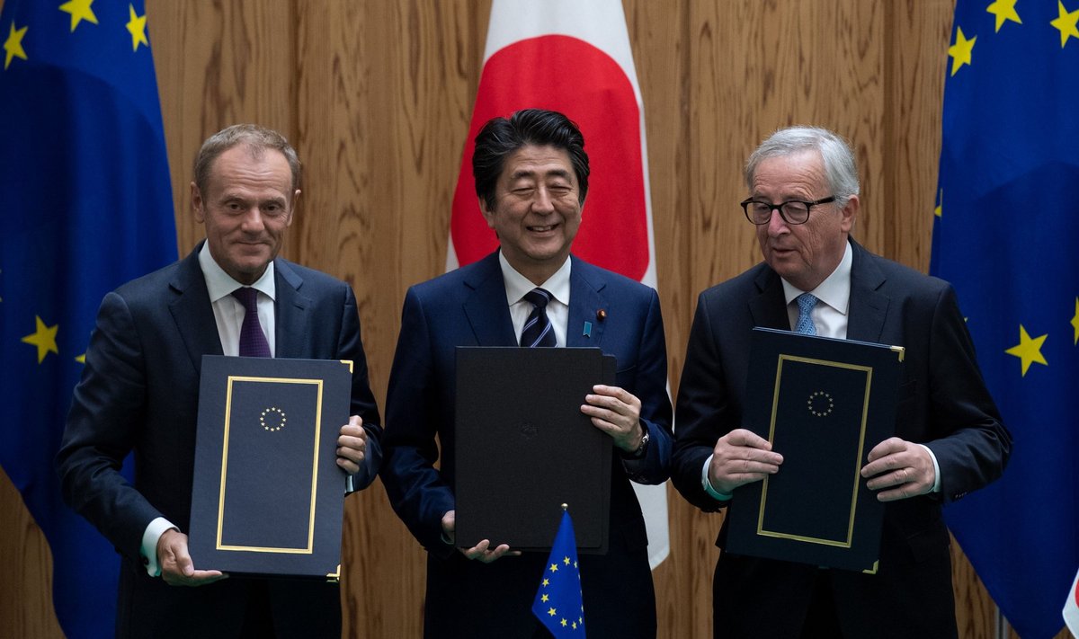 ES ir Japonija pasirašė laisvos prekybos sutartį