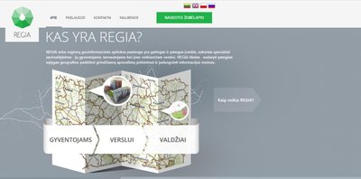 Regia interaktyvūs žemėlapiai