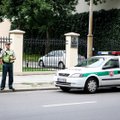 Baltarusijos Respublikos ambasados kieme sukėlė sprogimą