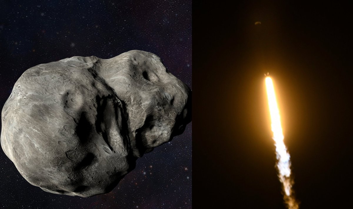 SpaceX ir NASA išskraidino aparatą, kuriuo pakeis asteroido kryptį.