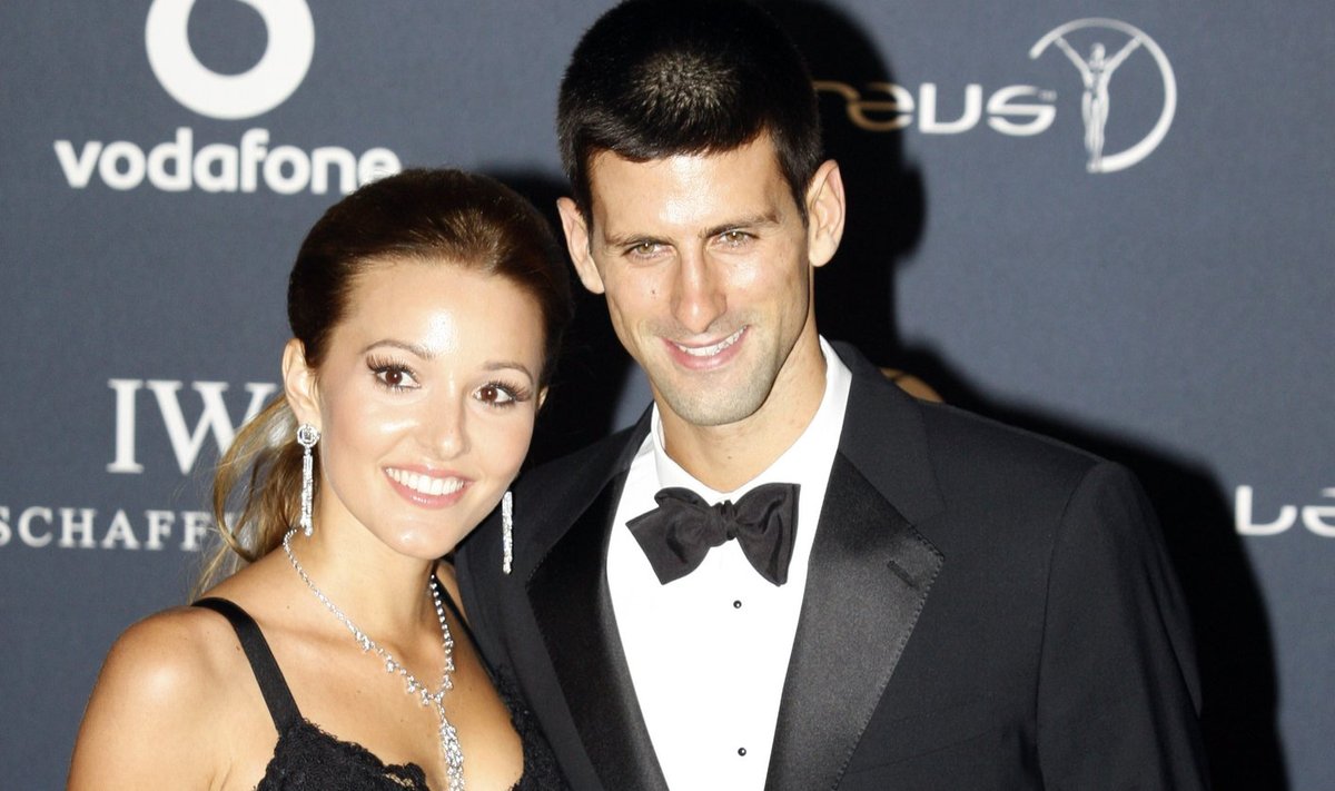 Novakas Djokovičius su drauge Jelena Ristič