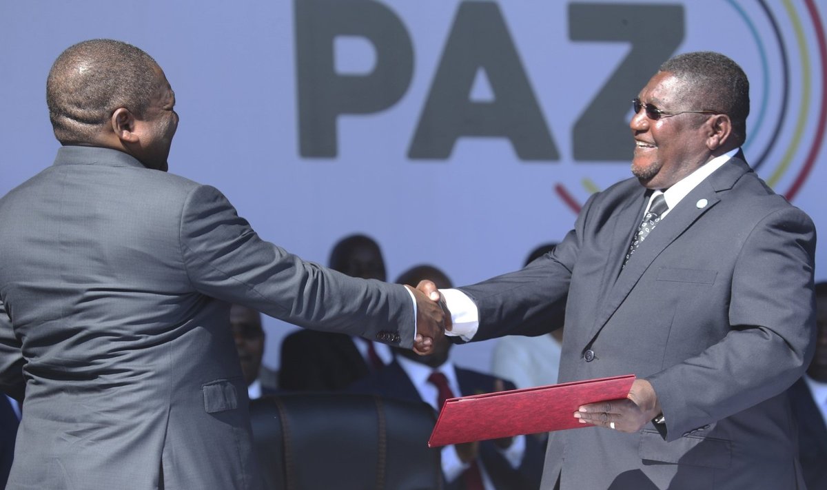 Mozambiko vyriausybė ir opozicija pasirašė istorinį taikos susitarimą