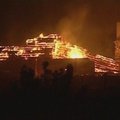 Per gaisrą Jutos valstijoje keliolika namų sudegė iki pamatų