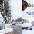 Dilema: gatvėse žiemojantys automobiliai trukdo, tačiau bausti vairuotojų nesirengiama