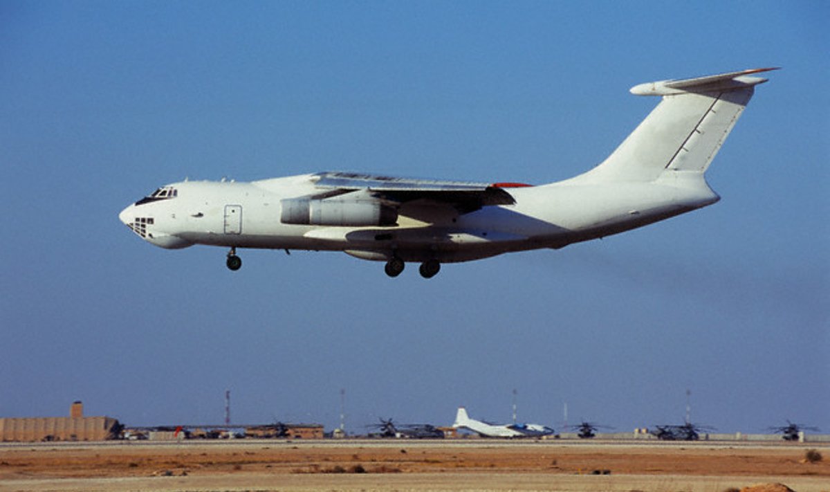The Ilyushin Il-76 is a Soviet-era heavy lift transport craft. This was a very successful design, and has been used extensively by civilian cargo enterprises throughout the world.