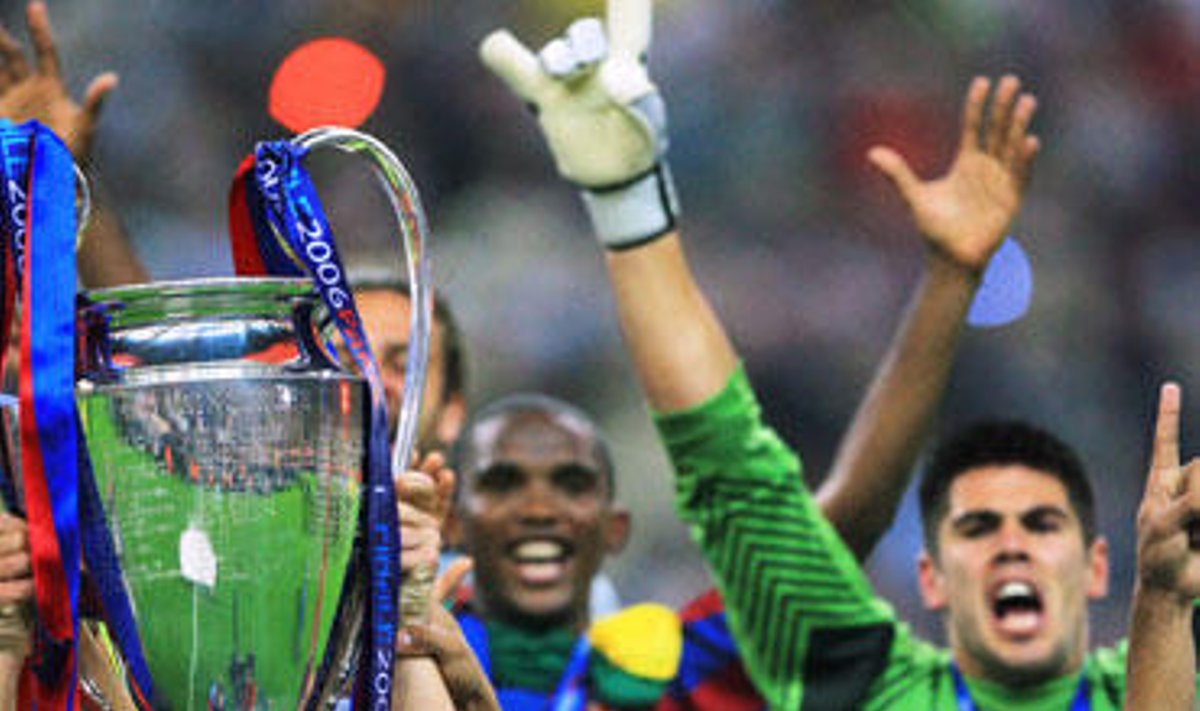"FC Barcelona" futbolininkai iškovojo UEFA Čempionų lygos taurę