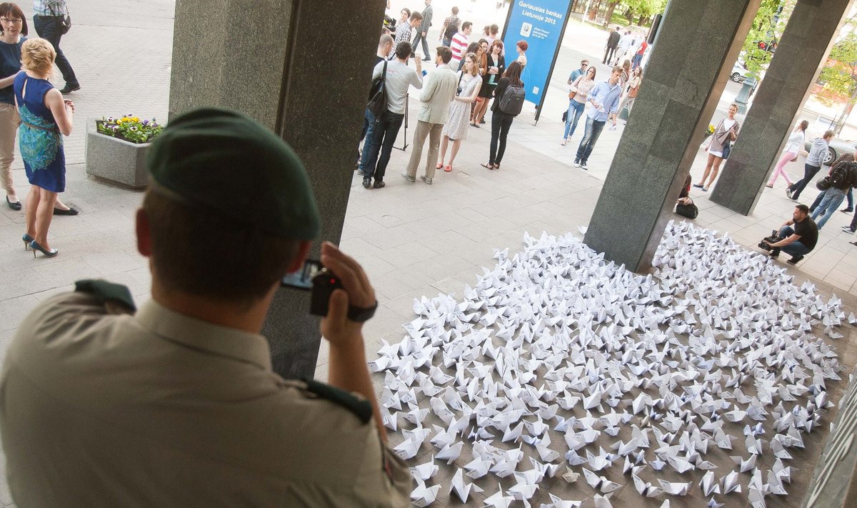 Protesto akcija „Šalin rankas nuo „Verslios Lietuvos“