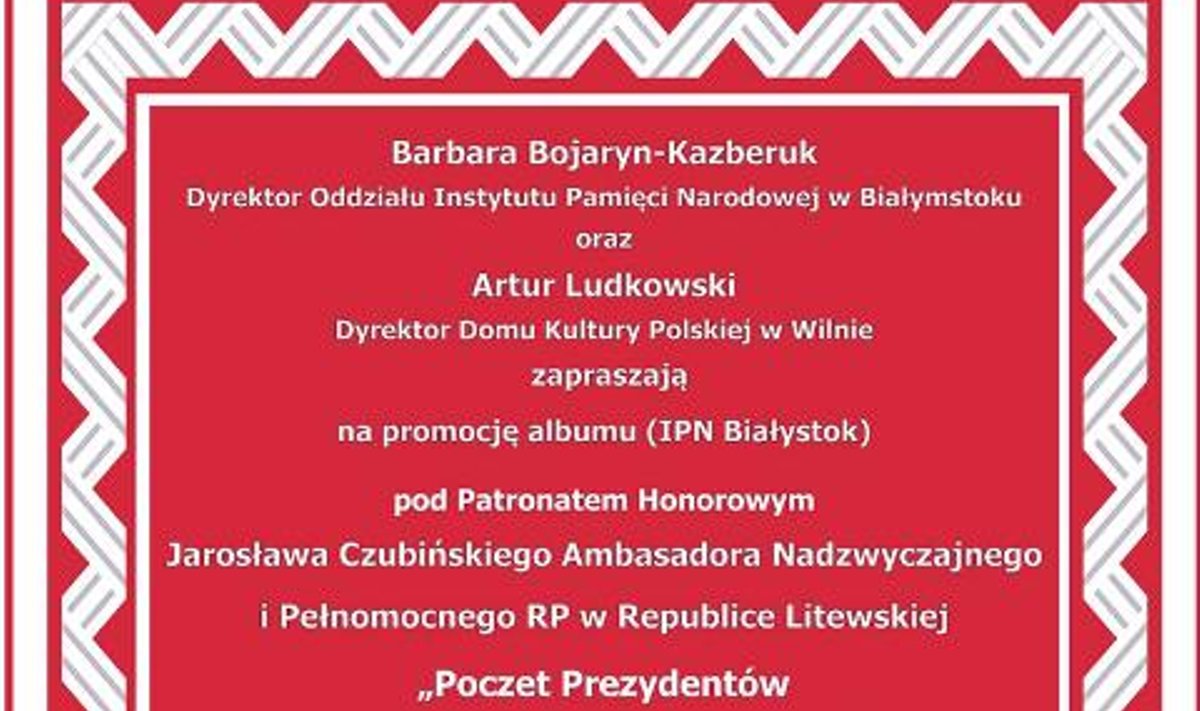 Promocja albumu "Poczet Prezydentów Rzeczypospolitej Polskiej na uchodźstwie w latach 1939-1990"