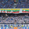 Baigtas tyrimas, kaip į Poznanės stadioną buvo įneštas antilietuviškas plakatas