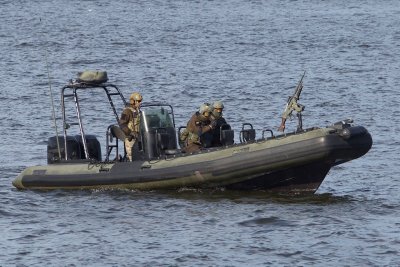 Lietuvos Specialiųjų operacijų pajėgos saugo JAV laivą