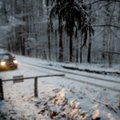 Visoje šalyje eismo sąlygas sunkina snygis, sudėtingesnės sąlygos – Šiaurės vakarų Lietuvoje