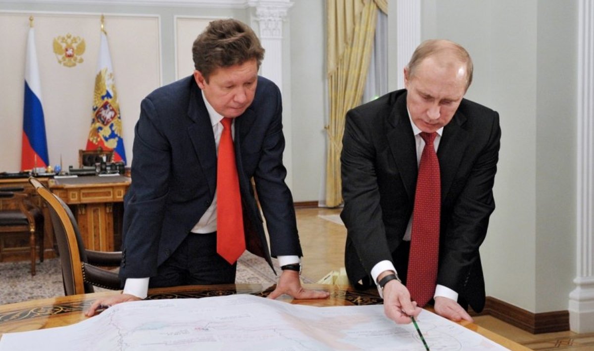 Aleksejus Mileris ir Vladimiras Putinas