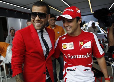 Dani Alvesas ir Felipe Massa