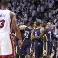 „Pacers“ išlygino NBA Rytų konferencijos pusfinalio serijos rezultatą, „Spurs“ Vakaruose šį etapą pradėjo pergale