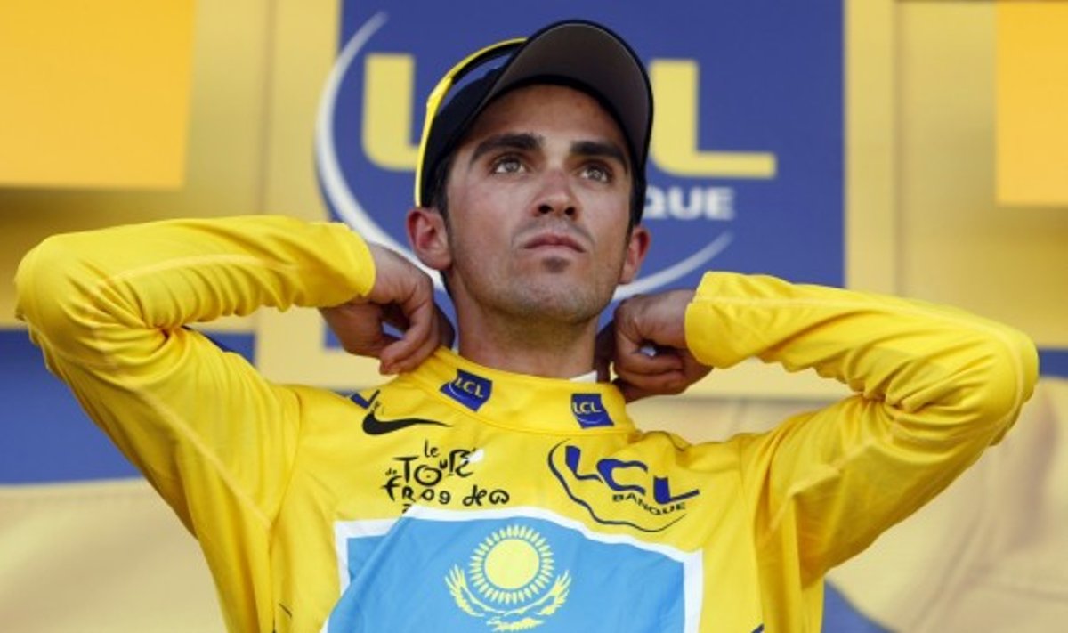 Alberto Contadoras su geltonais lyderio marškinėliais