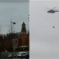 Iš Kremliaus aikštelės pakilo du sraigtasparniai su keistu kroviniu