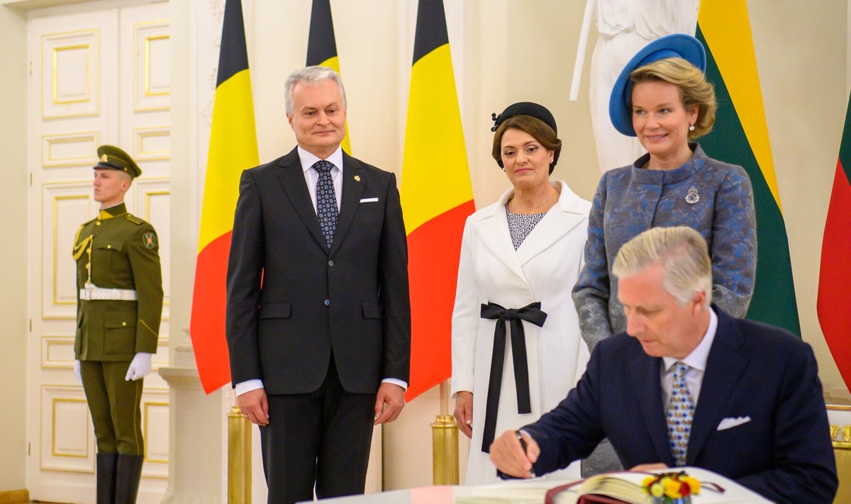 Oficiali Belgijos Karaliaus ir Karalienės sutikimo ceremonija