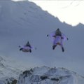 Skraiduoliai ekstremalai Alpėse atliko precedentų neturintį triuką