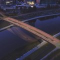 Pristatyti patikslinti pėsčiųjų tilto per Neries upę projektiniai pasiūlymai