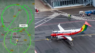 Virš Vilniaus suka ratus keistas lėktuvas: jam patikėta atsakinga misija