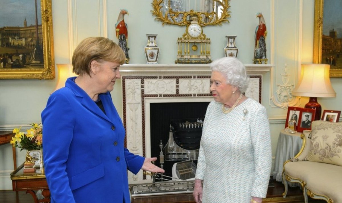 Angela Merkel ir Elžbieta II