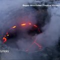 Nerimstantis ugnikalnis Kilauea iš paukščio skrydžio