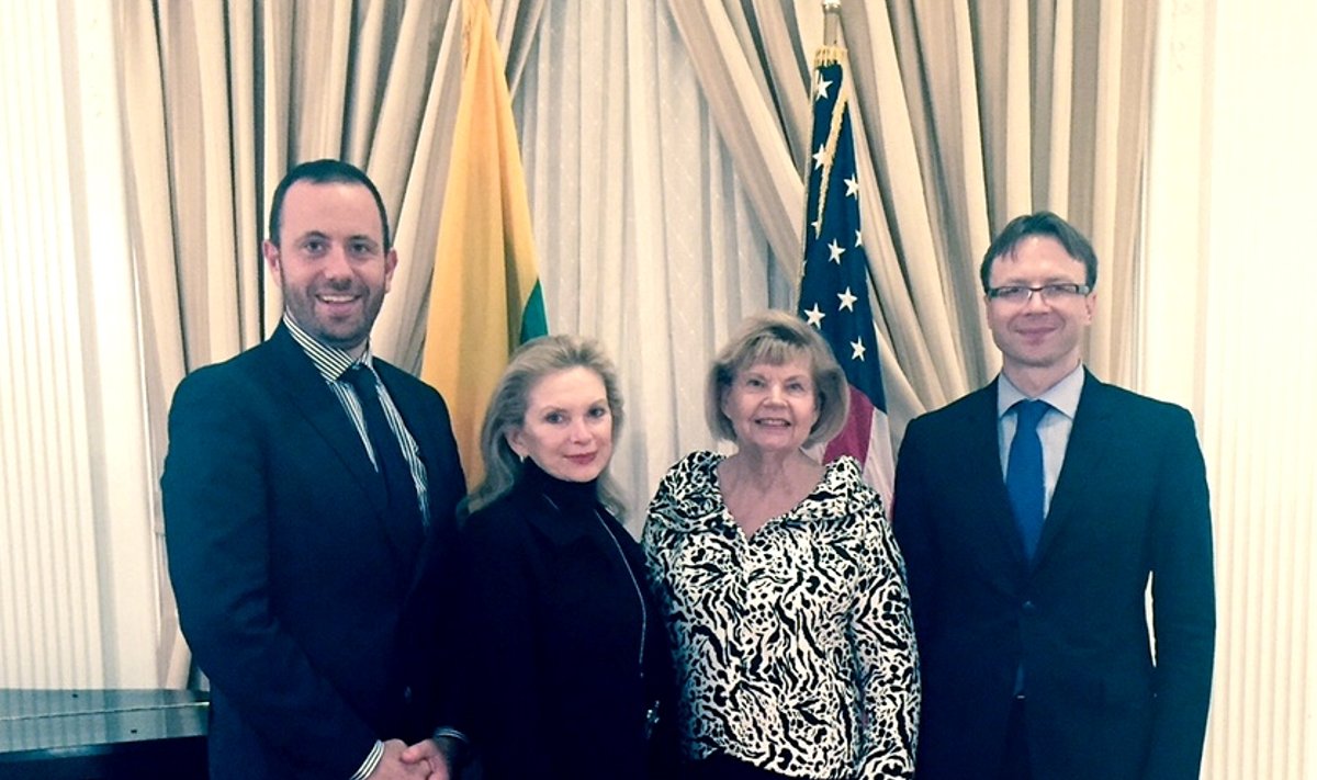 Honorary Consul Ronén Waisser Landau with Krista Bard (Hon Con in Philadelphia, PA), Ingrida Bublys (Hon Con in Ohio) and Rolandas Kriščiūnas, Ambassador of Lithuania to the United States of America and Mexico.