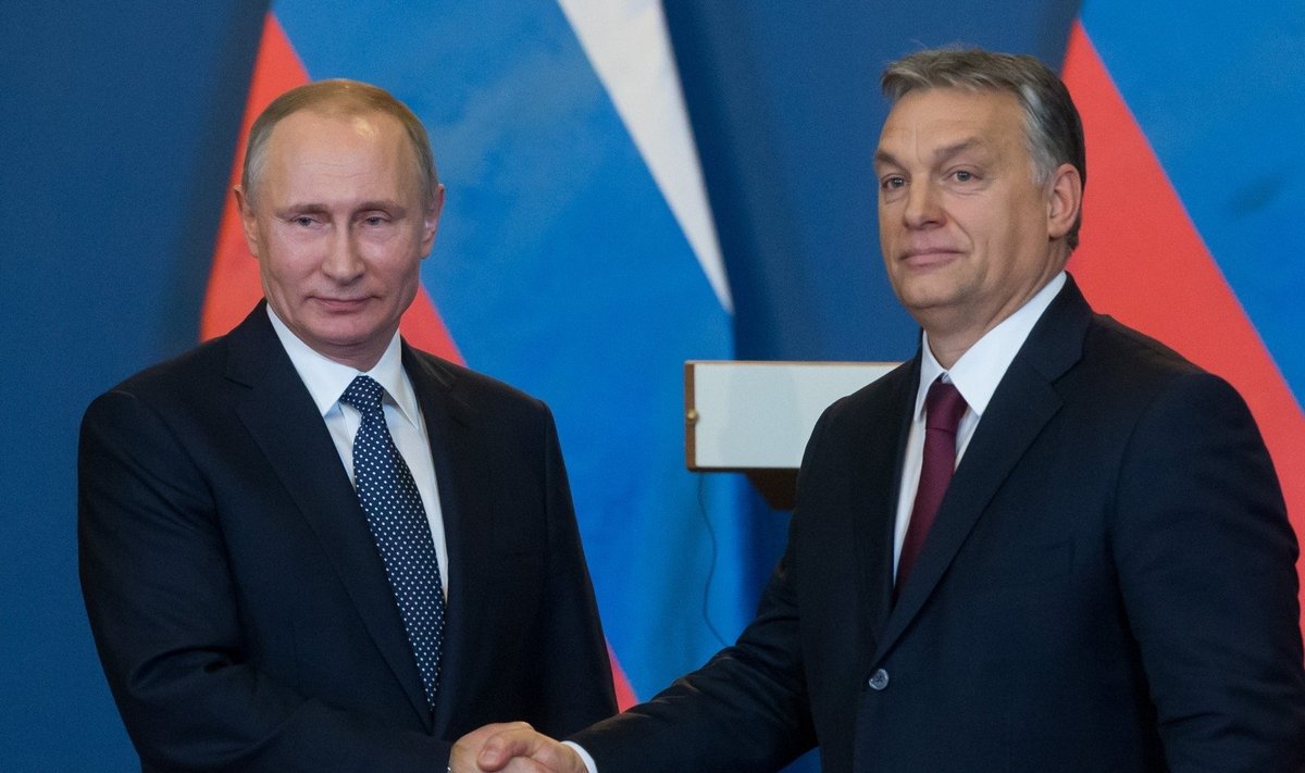 Vladimiras Putinas ir Viktoras Orbanas 