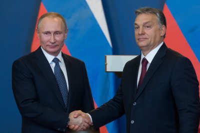 Vladimiras Putinas ir Viktoras Orbanas 