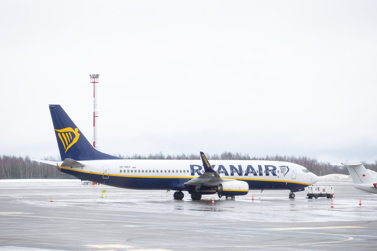 Ryanair ripristinerà 15 rotte di voli diretti verso la Lituania dalla primavera
