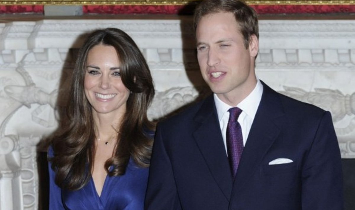 Princas Wiliamas su sužadėtine Kate Middleton 