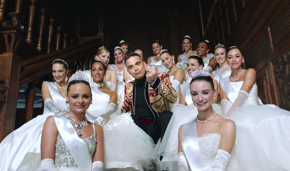 Kadras iš Robbie Williams klipo
