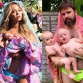Internautai leipsta juokais: dvynukų tėvai kopijuoja garsiąsias Beyonce nuotraukas