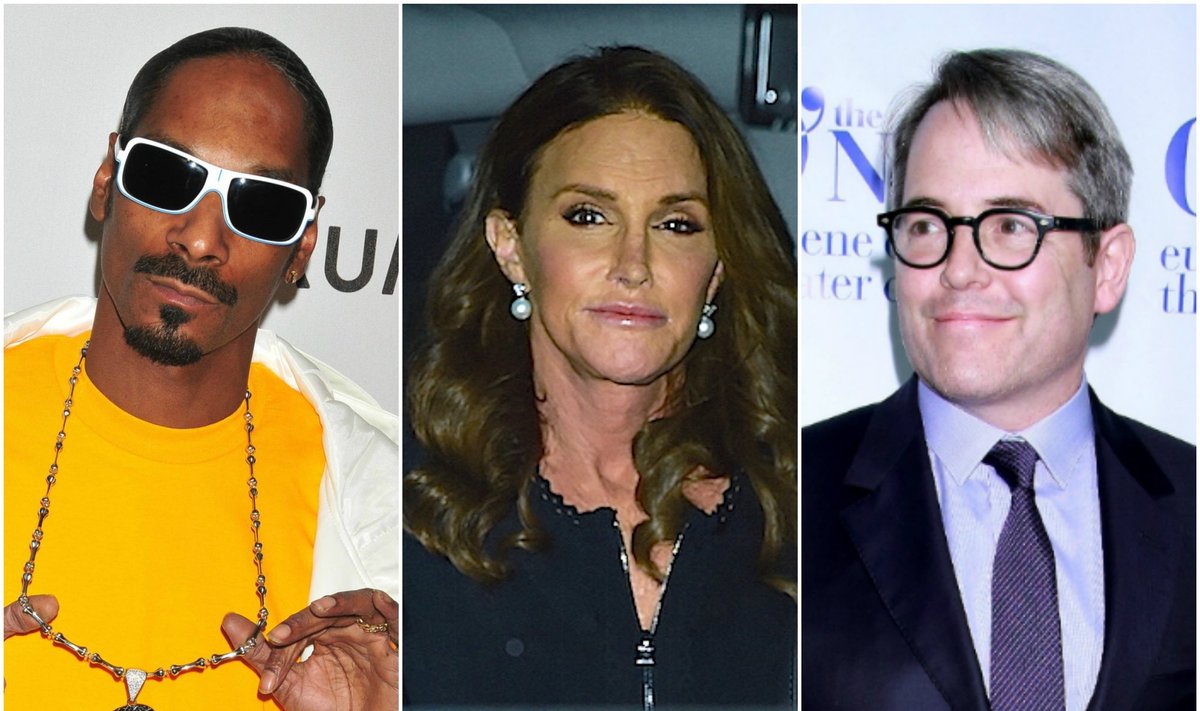 Snoop Doggas, C. Jenner, M. Broderickas