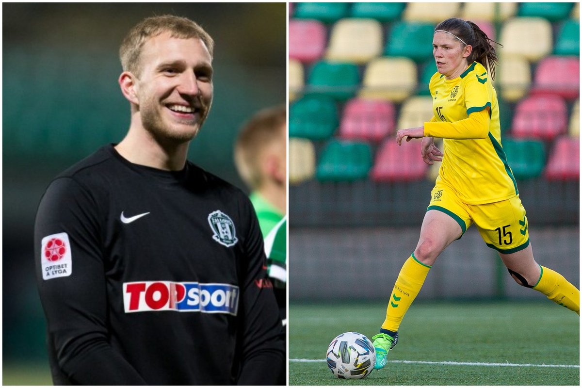 Il portiere dello “Žalgiris” e l’attaccante della nazionale hanno trionfato nell’elezione dei migliori giocatori del calcio lituano