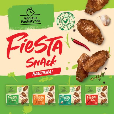 Vilniaus paukštyno Fiesta snack produkcija