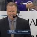 NHL komentatoriui rungtynių metu ritulys praskėlė kaktą