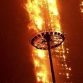 Kinijoje šventiniai fejerverkai sukėlė viešbutyje gaisrą