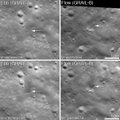 NASA aptiko Mėnulį tyrusių zondų žūties vietas