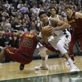 NBA naktis: klastingą triuką pasitelkęs LeBronas Jamesas neišgelbėjo „Cavaliers“ nuo nesėkmės