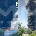 Gamykloje Maskvoje kilo gaisras