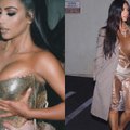 Kim Kardashian ir vėl pasirodė nei nuoga, nei apsirengusi: gerbėjai ragina surimtėti vardan vaikų
