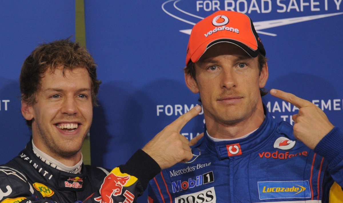 Sebastianas Vettelis ir Jensonas Buttonas