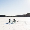 Lipti ant mažesnių ežerų ledo – saugu