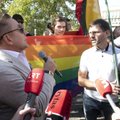 Per Lietuvos gėjų lygos protestą – ir nemalonūs nutikimai