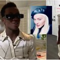 Paviešintas video, kaip Madonnos sūnus Davidas Banda it modelis žingsniuoja po namus vilkėdamas prabangią suknelę