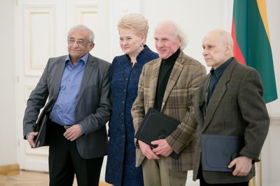 Viačeslavas Ganelinas, Dalia Grybauskaitė, Vladimiras Tarasovas ir Vladimiras Čekasinas
